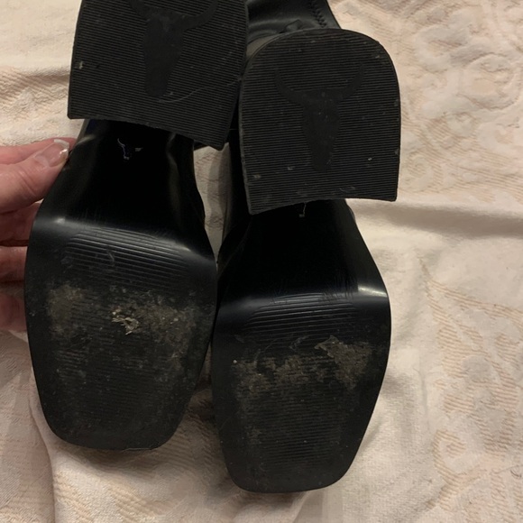 Windsor Smith AngelZ Elegant Black Platform Boots size 7 - Picture 10 of 15